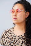 Marianne Sequin Disc Sunglasses Chain