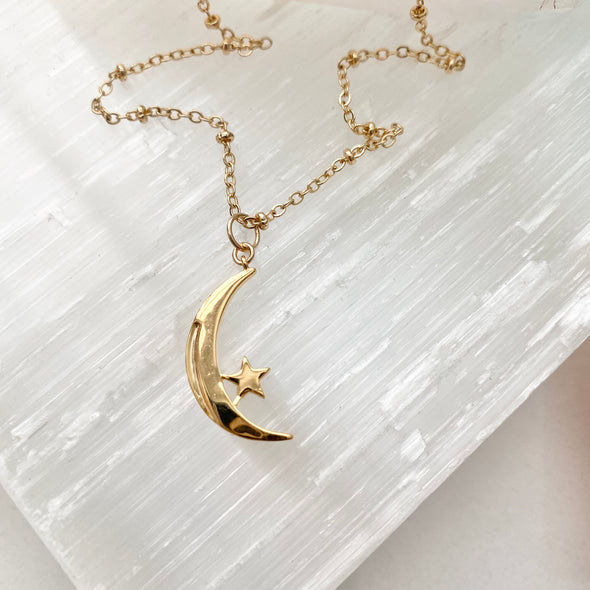 Jillian Crescent Moon Necklace