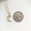 Simple Crescent Moon Necklace