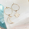 Maggie Moon And Star Hoops