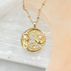 Delia Moon And Sun Face Necklace