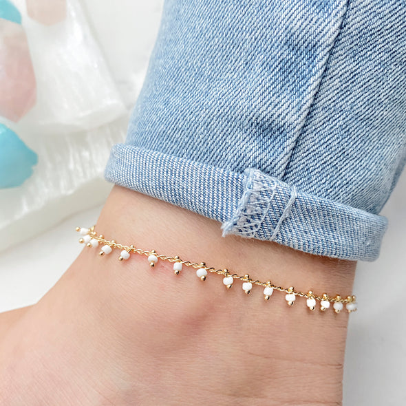 Dangly Beaded Anklet