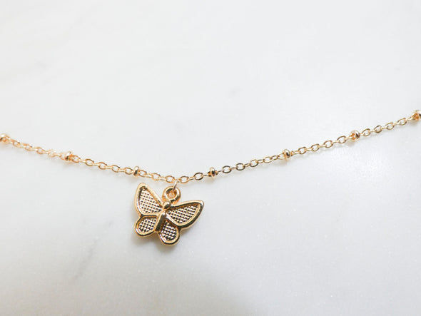 Mariah Butterfly Charm Necklace