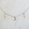 Hollie Moon Charm Dangle Necklace
