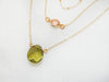 Olive Crystal Necklace