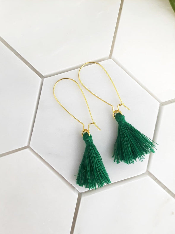 Madison Tassel Kidney Wire Earrings