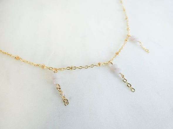 Darla Mini Bead Tassel Necklace