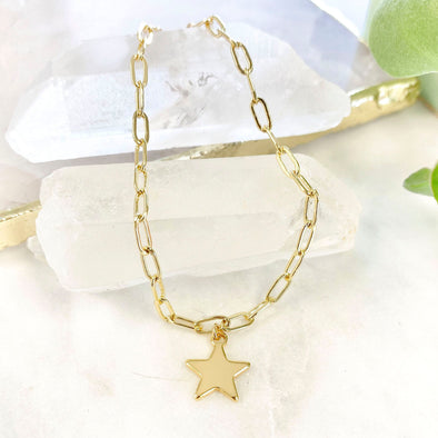 Simple Star Paper Clip Bracelet