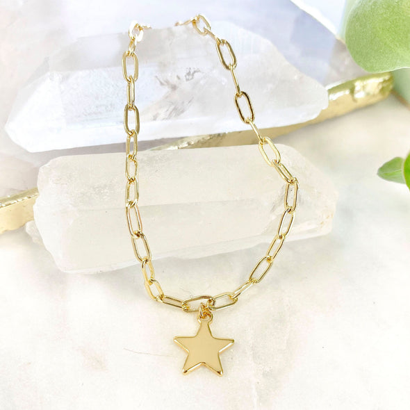 Simple Star Paper Clip Bracelet
