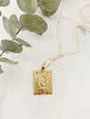 Virgin Mary Tablet Necklace